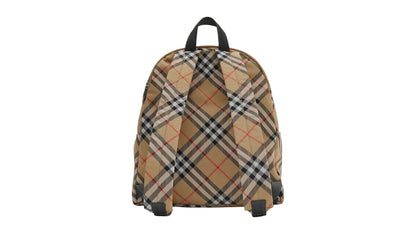 Burberry Check Backpack Backpack Sand