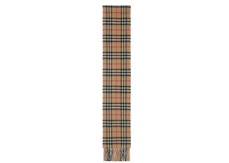 Burberry Check Cashmere Scarf – Online Exclusive Archive Beige