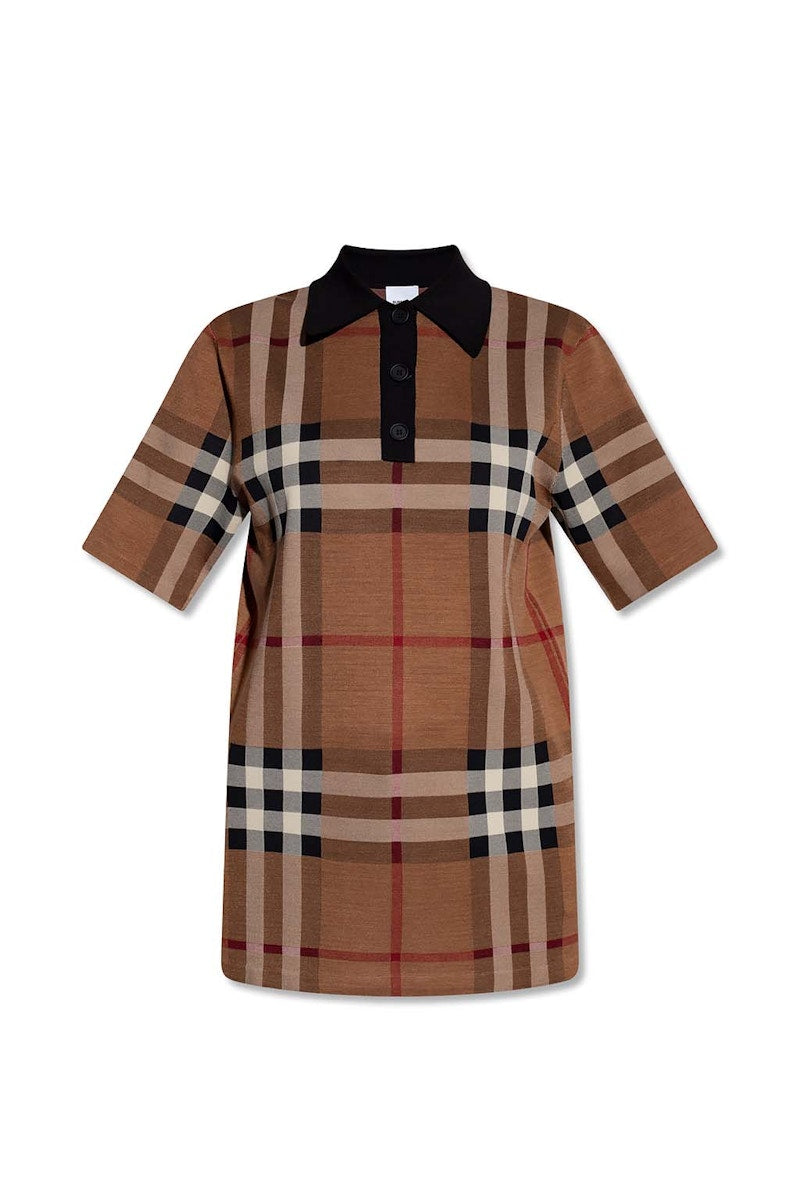 Burberry Check Polo Brown Check