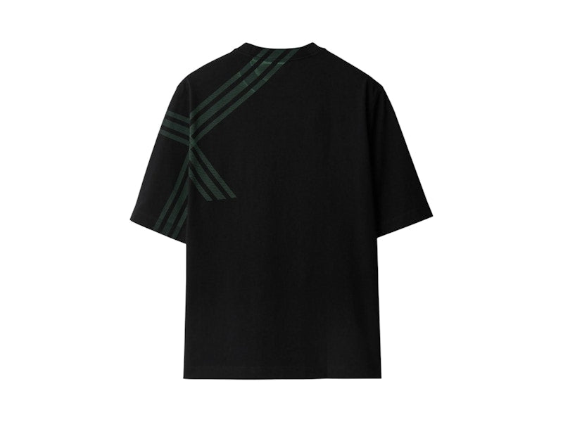 Burberry Check Print Short Sleeve T-shirt Black