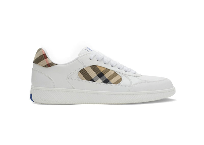 Burberry Check Terrace Sneakers White Beige