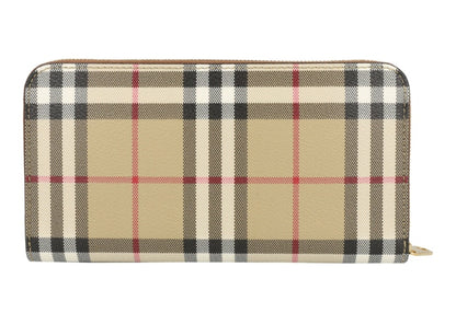 Burberry Check Zip Wallet Archive Beige