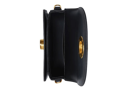 Burberry Check and Leather Elizabeth Bag Small Dark Birch Brown