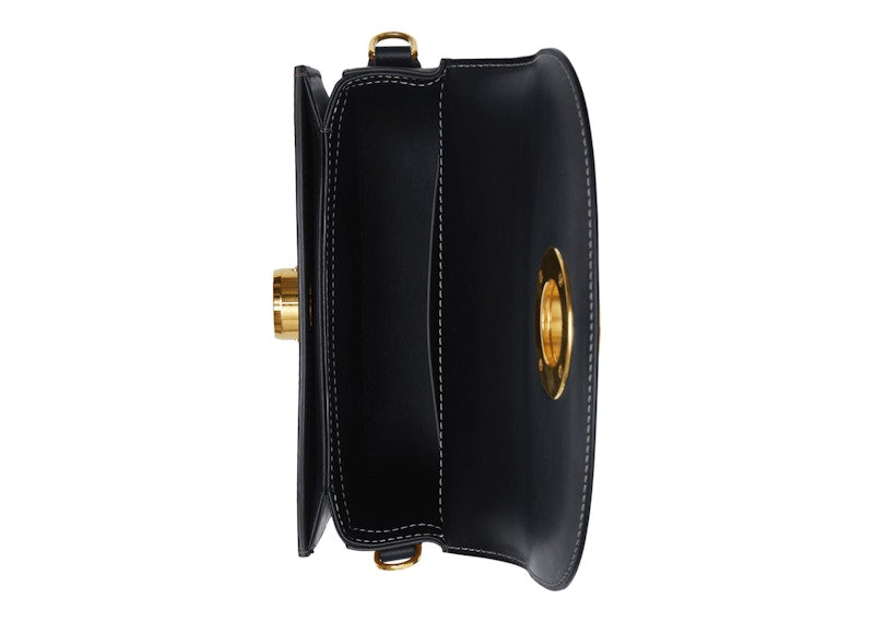 Burberry Check and Leather Elizabeth Bag Small Dark Birch Brown