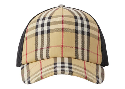 Burberry Check and Mesh Cap Archive Beige