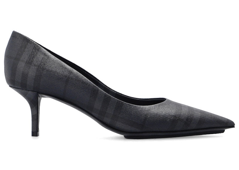 Burberry Checked 55mm Pumps Black Grey (Women's)