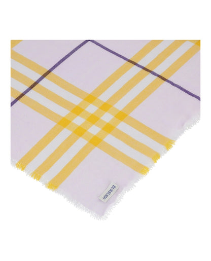 Burberry Checked Wool Scarf Multi