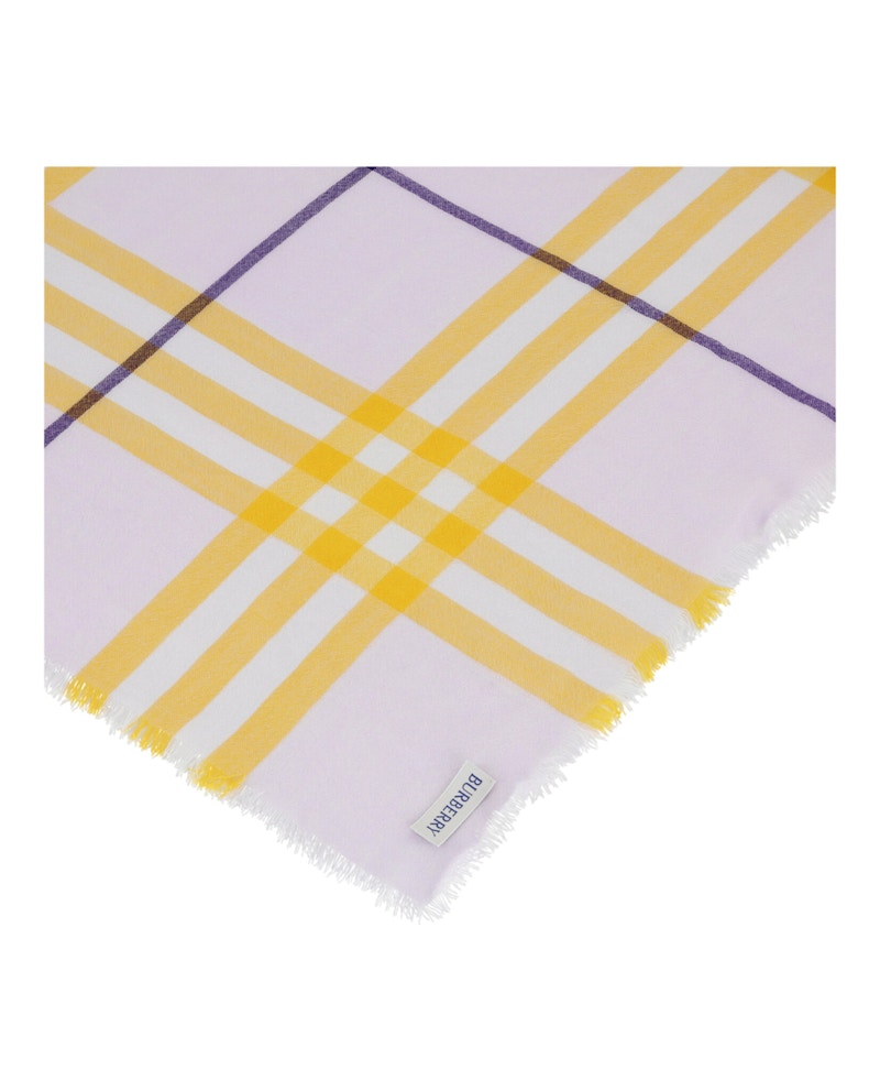 Burberry Checked Wool Scarf Multi