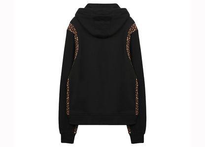 Burberry Checker Cotton Sweatshirt Black