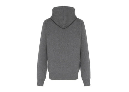 Burberry Clarendon Check Hood Zip Up Hoodie Gray