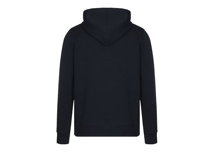 Burberry Clarendon Check Hood Zip Up Hoodie Navy