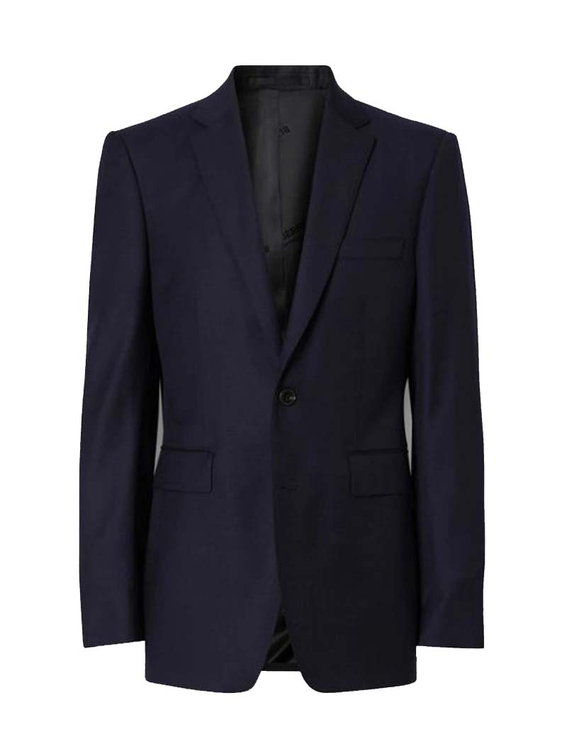 Burberry Classic Fit Wool Suit Navy