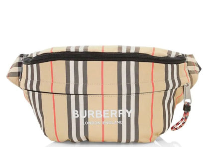 Burberry Convertible Belt Bag Vintage Check and Icon Stripe Archive Beige