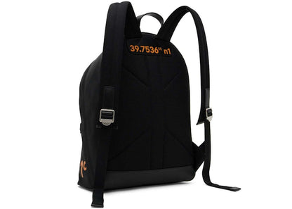 Burberry Coordinates-Print Econyl Backpack Black/Orange