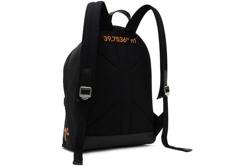 Burberry Coordinates-Print Econyl Backpack Black/Orange