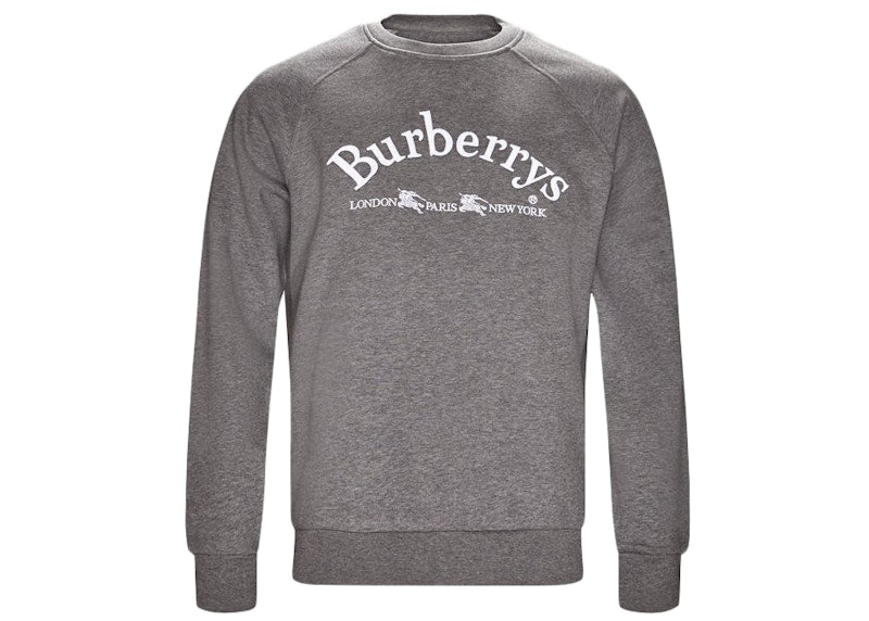 Burberry Cotton Blend Sweatshirt Grey