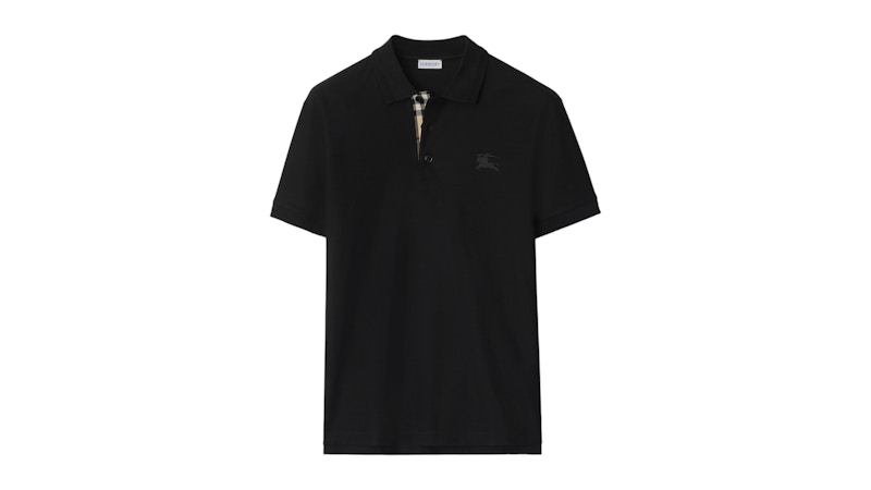 Burberry Cotton Polo Shirt Black