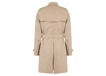 Burberry Cotton Short Trench Coat Beige