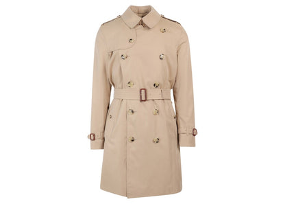 Burberry Cotton Short Trench Coat Beige