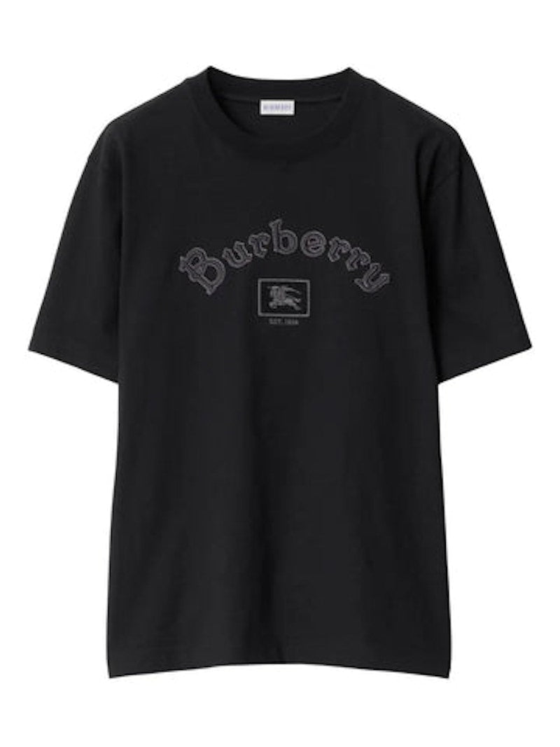 Burberry Crew Neck Short Sleeve T-shirt Black