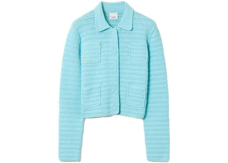 Burberry Crochet Jacket Blue