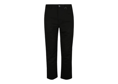 Burberry D-Ring Tailored Straight-Leg Trousers Black