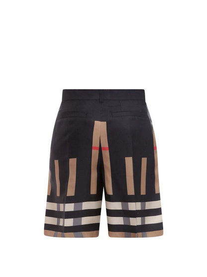 Burberry Dan Silk Shorts Black Multi
