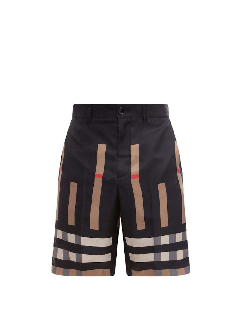 Burberry Dan Silk Shorts Black Multi