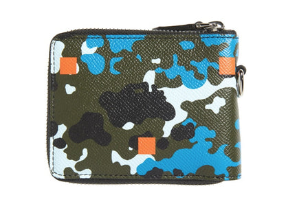 Burberry Daniel's Camo Zip-Around Wallet Black/Multi