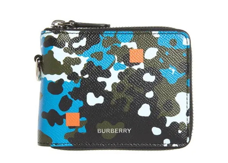 Burberry Daniel's Camo Zip-Around Wallet Black/Multi