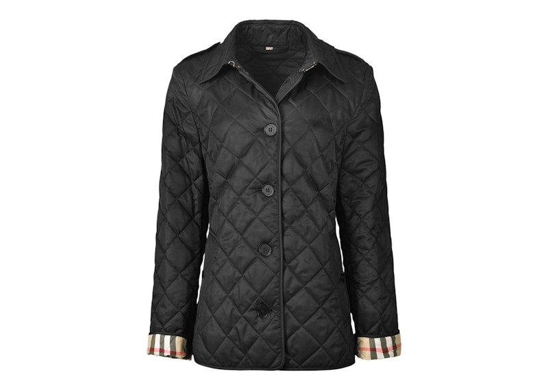 Burberry Diamond Quilted Jacket Black