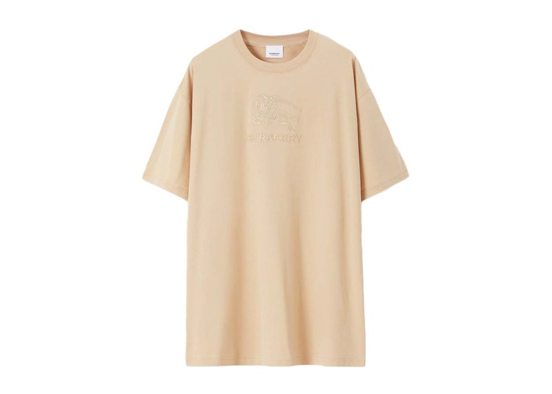 Burberry EKD Cotton T-shirt Soft Fawn