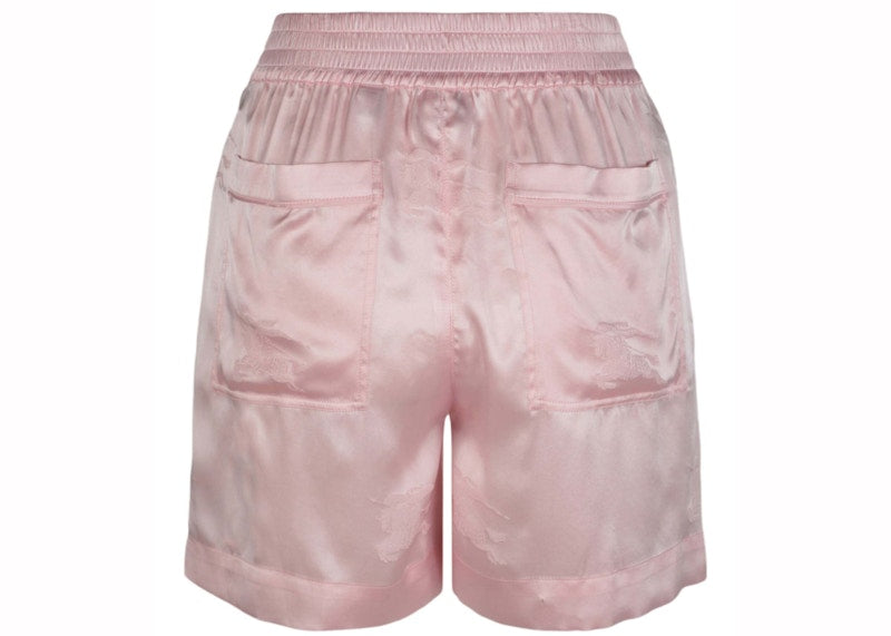 Burberry EKD Jacquard Silk Shorts Light Pink