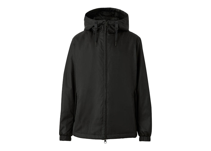 Burberry EKD Print Nylon Hooded Jacket Black/White