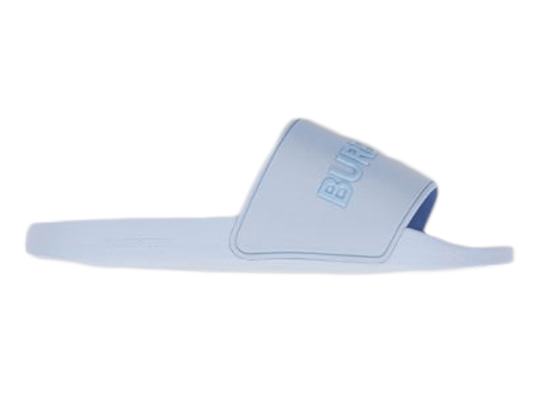 Burberry Embossed Logo Slides Pale Blue