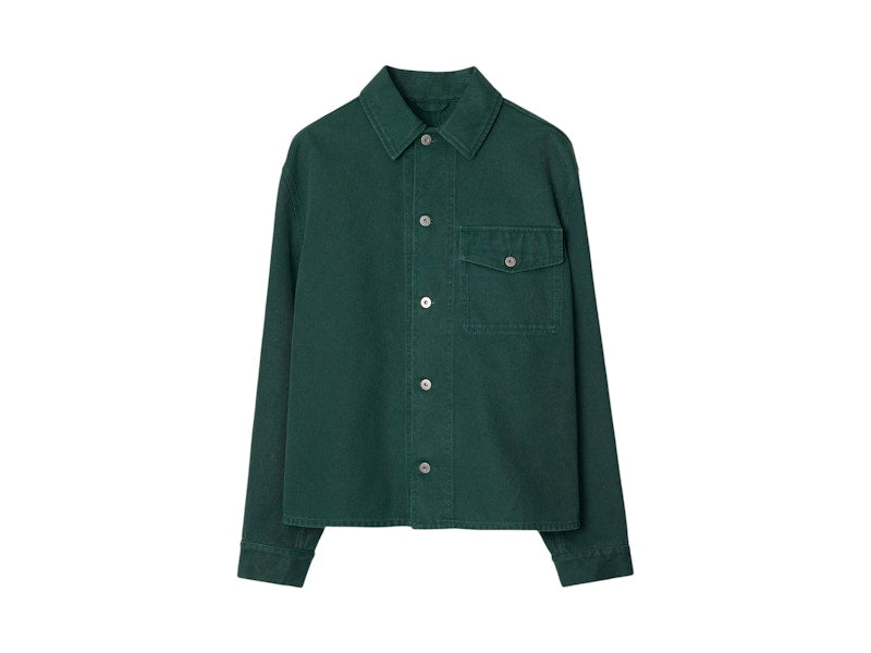 Burberry Embroidered EKD Casual Overshirt Feather