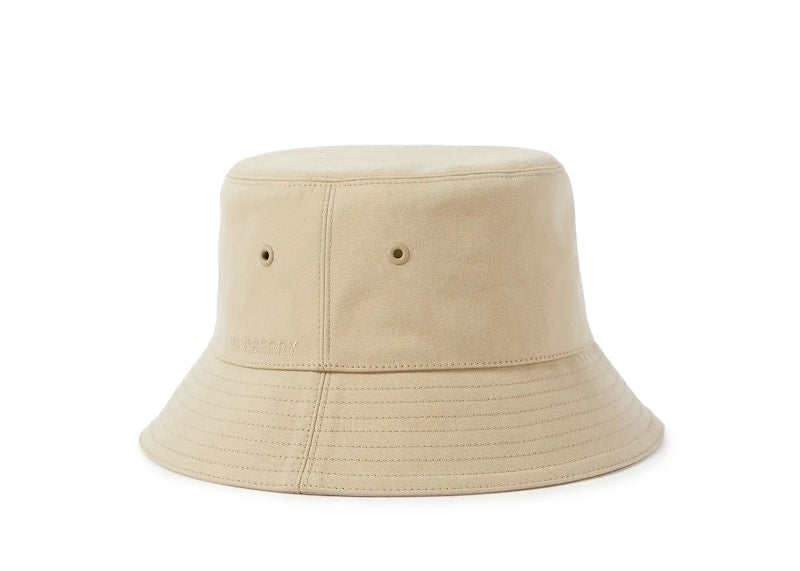 Burberry Embroidered Logo Bucket Hat Honey