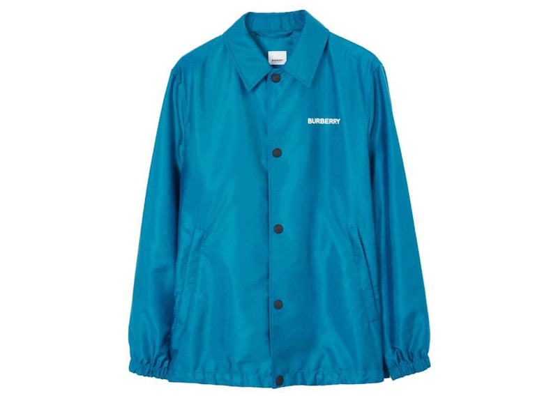 Burberry Embroidered Logo Jacket Blue