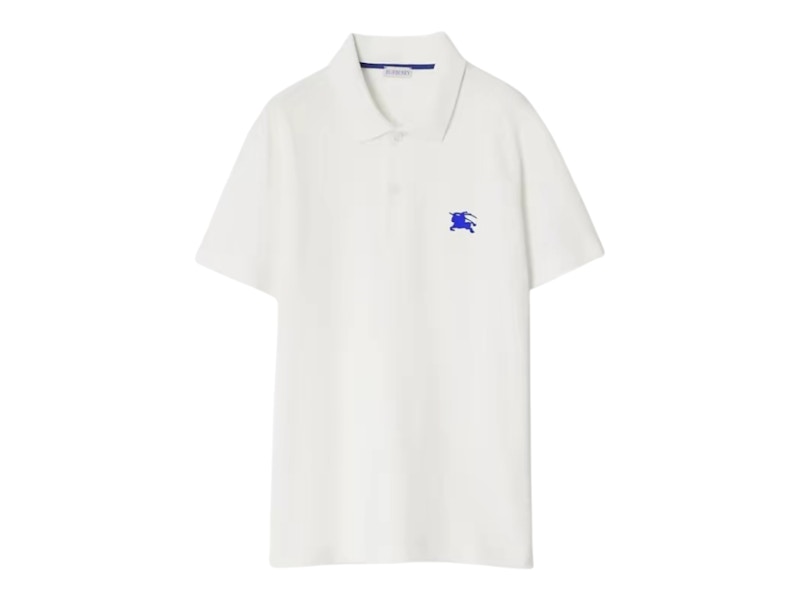 Burberry Embroidered Logo Polo Shirt 80849341 White/Blue