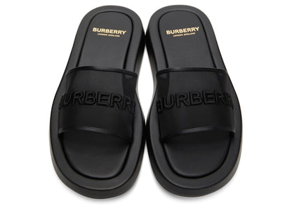 Burberry Embroidered Logo Slide Black (Women's)