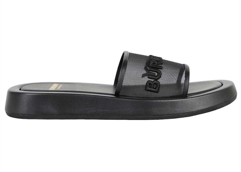 Burberry Embroidered Logo Slide Black (Women's)