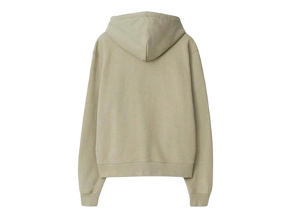 Burberry Embroidered Zip-up Hoodie 80946161 Khaki