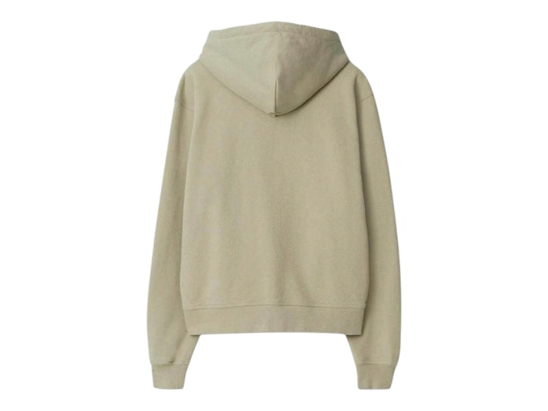 Burberry Embroidered Zip-up Hoodie 80946161 Khaki