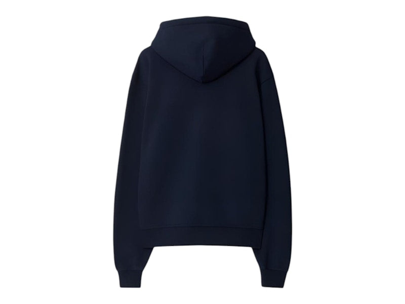 Burberry Embroidered Zip-up Hoodie 80946171 Navy