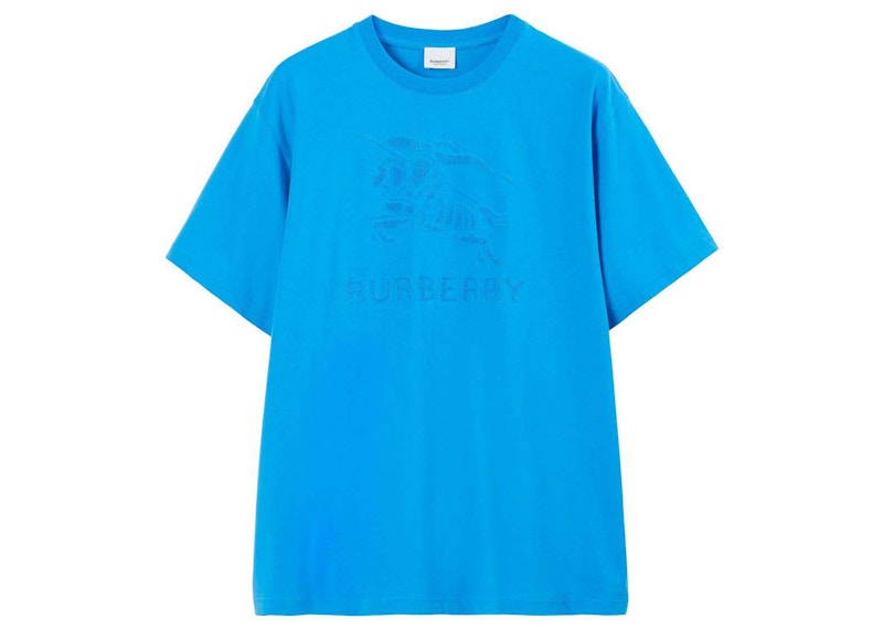 Burberry Equestrian Knight Motif T-Shirt Blue