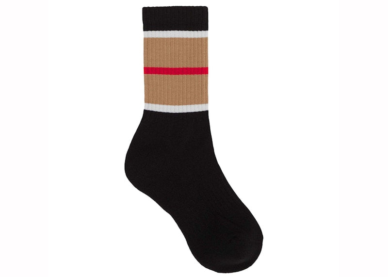Burberry Exploded Icon Stripe Socks Black