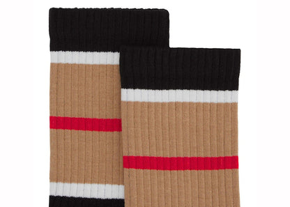 Burberry Exploded Icon Stripe Socks Black
