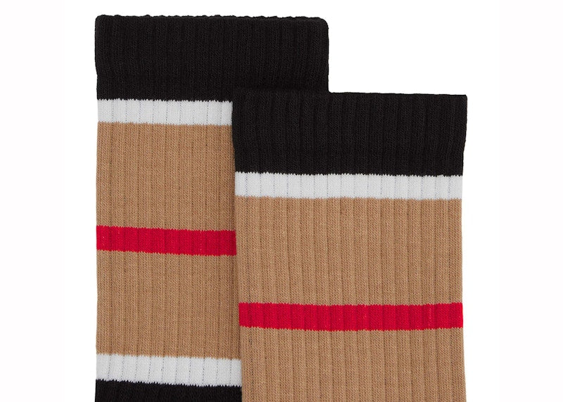Burberry Exploded Icon Stripe Socks Black