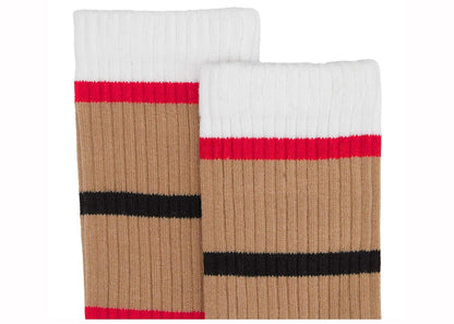 Burberry Exploded Icon Stripe Socks White