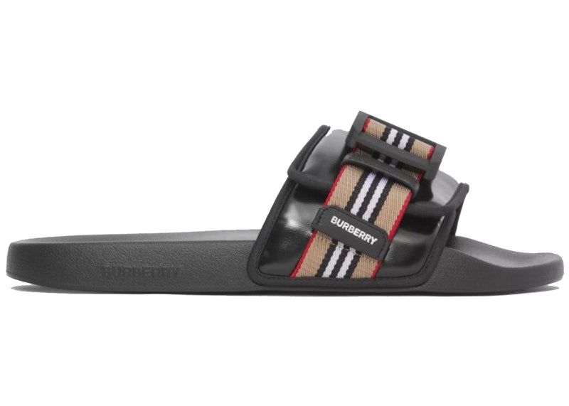 Burberry Fastener Slides Icon Stripe (Men's)
